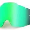 100% Accuri/Strata Youth Replacement Lens Green Mirror -Motocross Riding Equipment Shop 100 generation2 youth goggle replacement lens green mirror