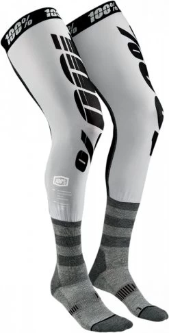 100% Rev Knee Brace Socks Grey