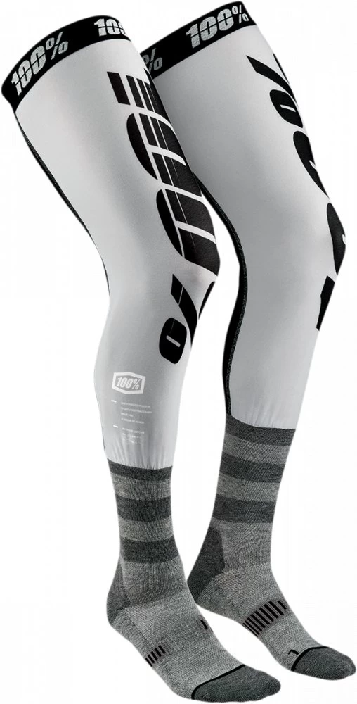 100% Rev Knee Brace Socks Grey 3 100% Rev Knee Brace Socks Grey