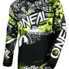 Oneal Element Attack Jersey -Motocross Riding Equipment Shop 46040 oneal element racewear jersey