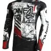 Oneal Mayhem Scarz Jersey -Motocross Riding Equipment Shop 69520 oneal mayhem scarz jersey